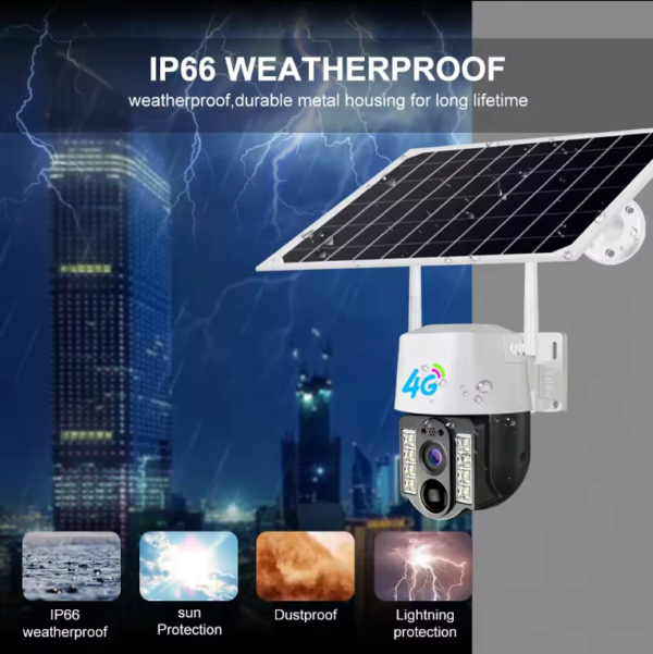 HD 1080P V380 Pro Smart Security 4G VC3 Night Vision Outdoor CCTV Camera Systems Powered Wifi PTZ IP Network Solar Camera