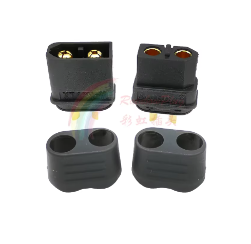 Amass XT60U Black Male and Female Connectors